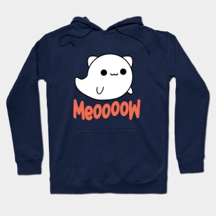 Cute Cat Ghost Halloween Gift Hoodie